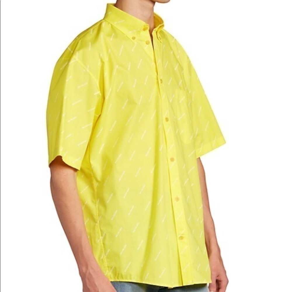 Balenciaga Repeat Logo Short-Sleeve Shirt - Picture 4 of 14